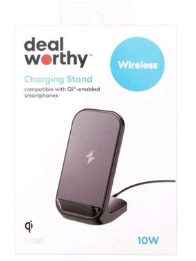Dealworthy Wireless Charging Stand 10W Qi Compatible Smartphone Charger
New NIB